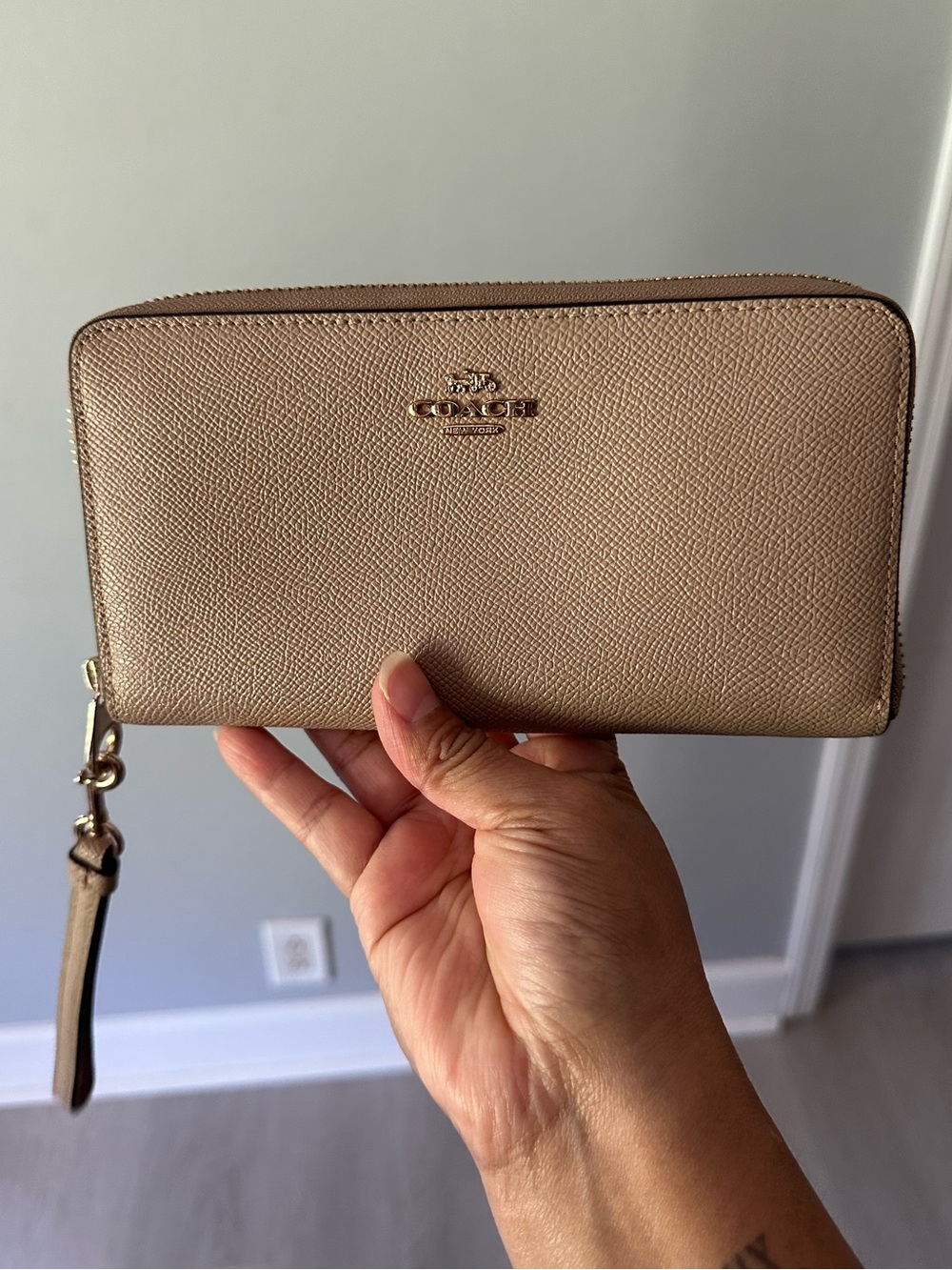 Coach Zip around Wristlet Wallet